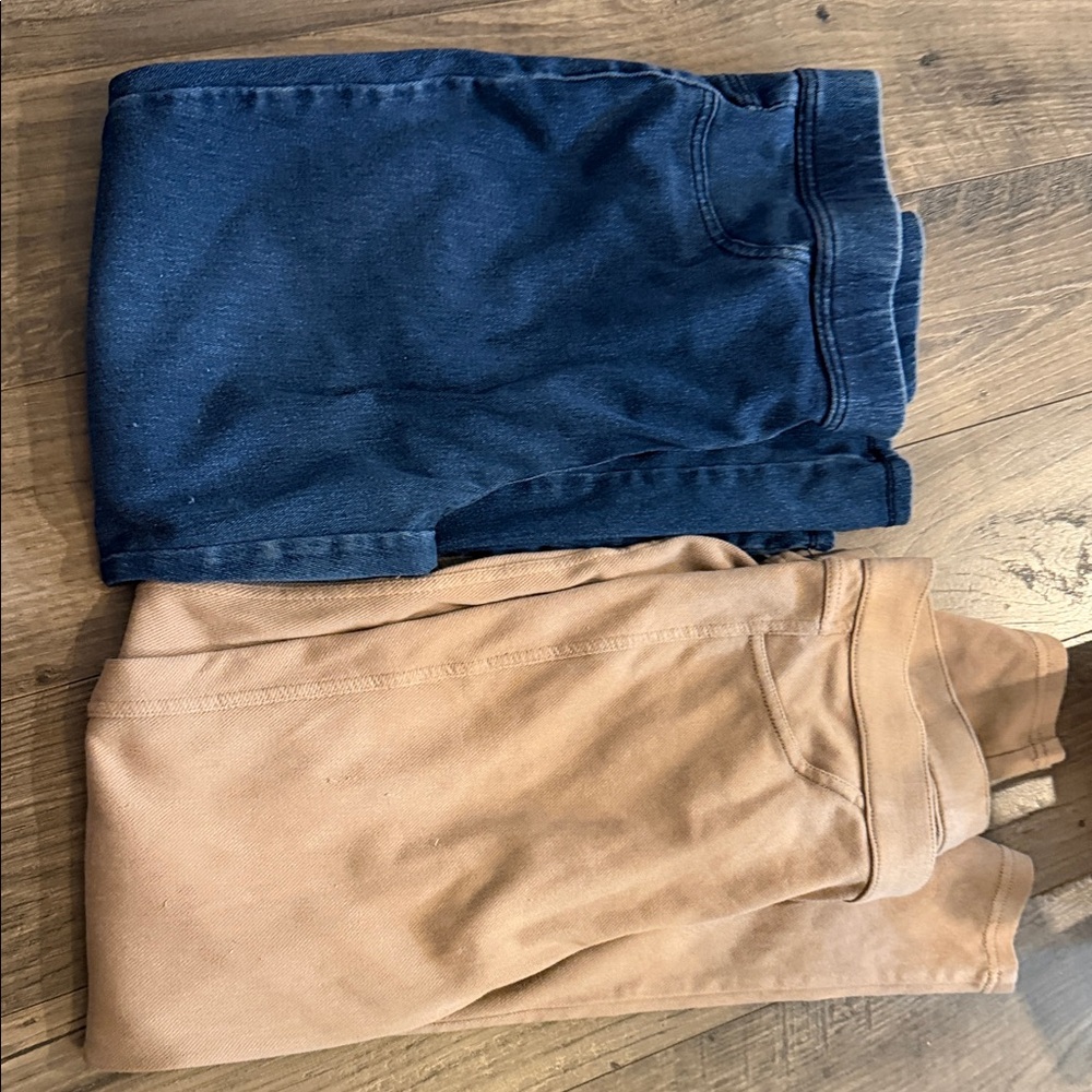 Blue and Tan jeggings